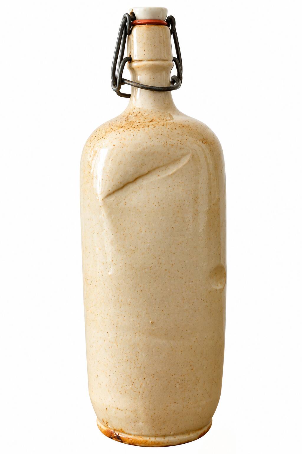 Vintage French stoneware swing-top bottle