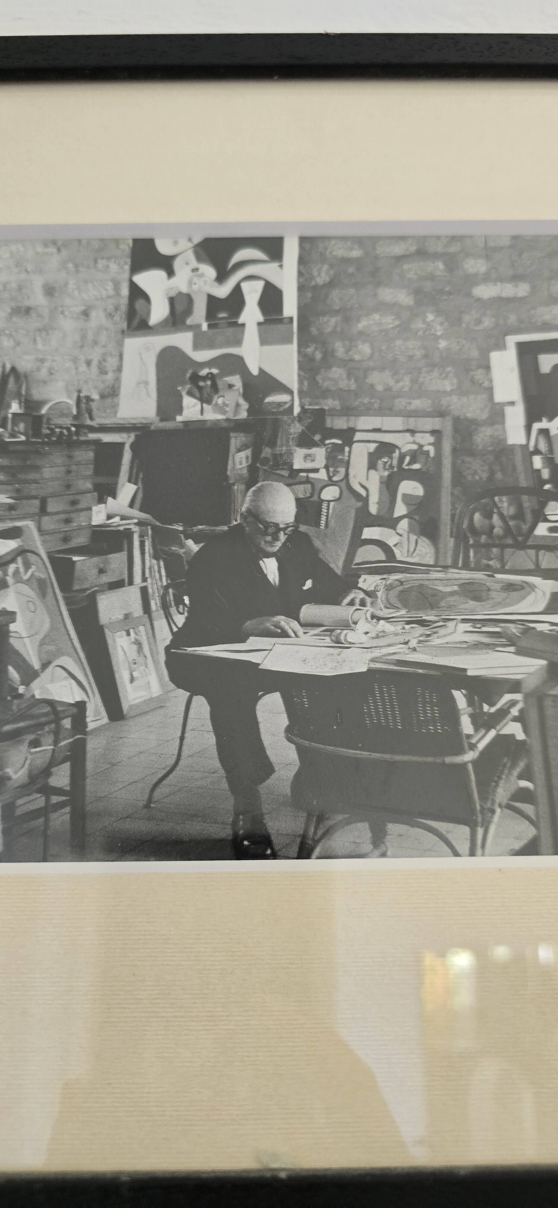 Gisèle Freund (1908-2000) Photograph - Le Corbusier in his studio, 1961
