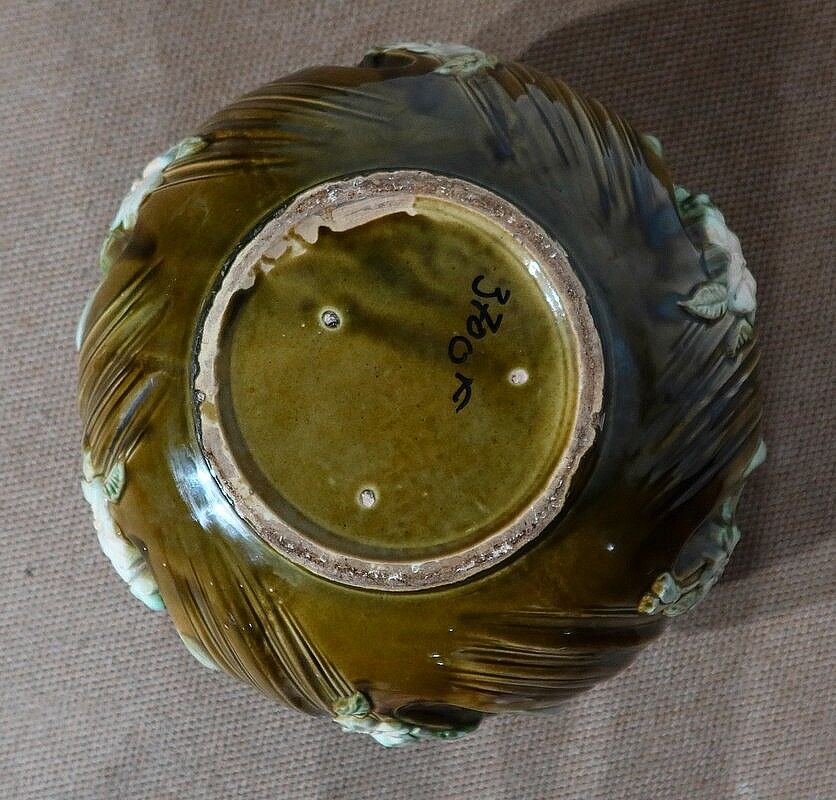 Cache-pot en faïence barbotine, art nouveau – 1920