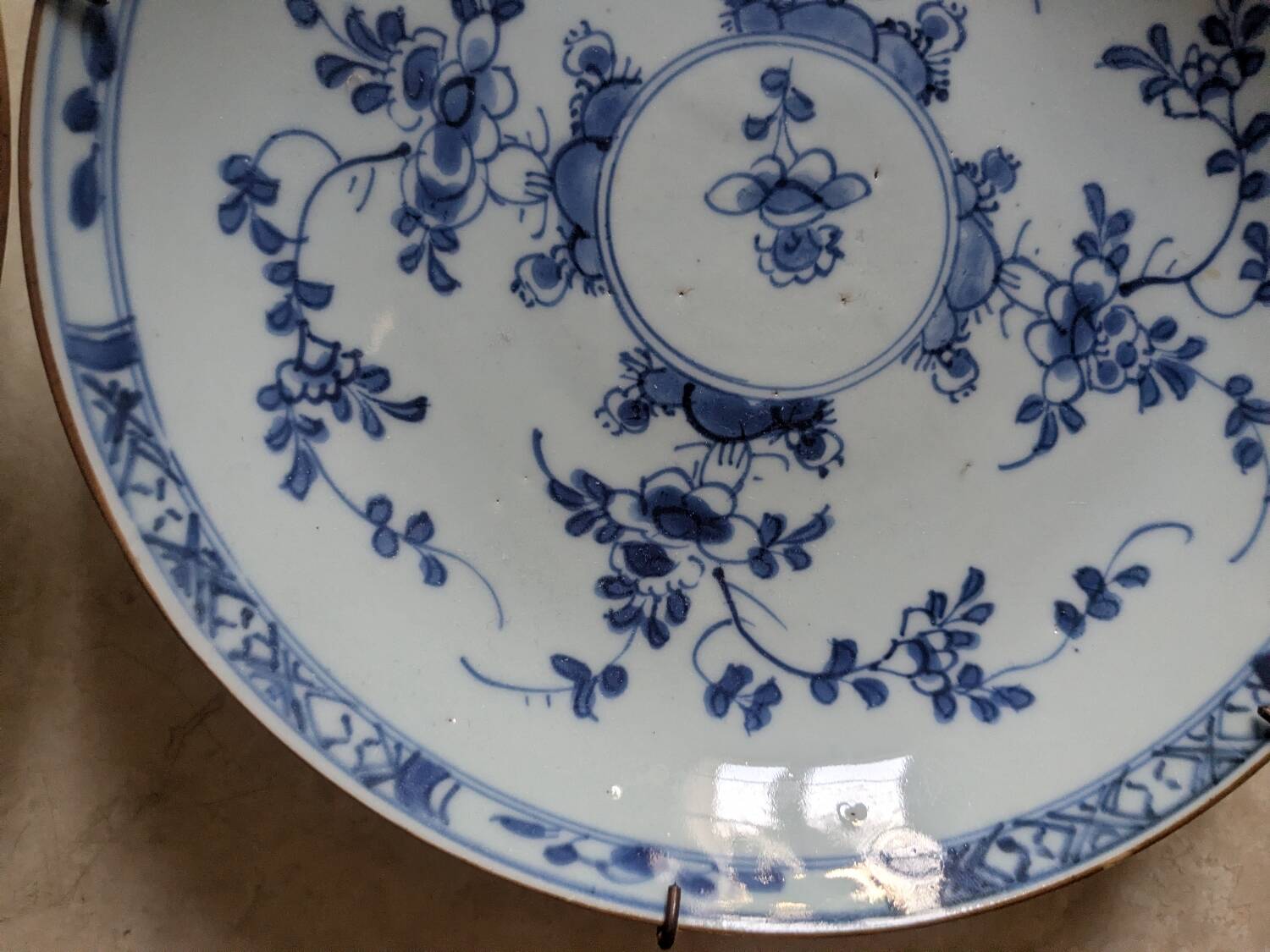 Two Chinese soup plates