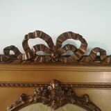 Louis XVI style mirror trumeau with angels 89x172cm