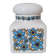 Ceramic storage pot with blue flower pattern Tauntun Vale / England