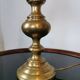 Brass lamp and mother-of-pearl lampshade circa 1970/80