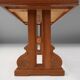 Art Deco Oak Coffee Table with Sculpted Details, Belgium 1940s
