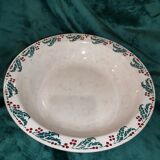 Christmas holly dish