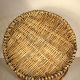 Large wicker wastepaper basket