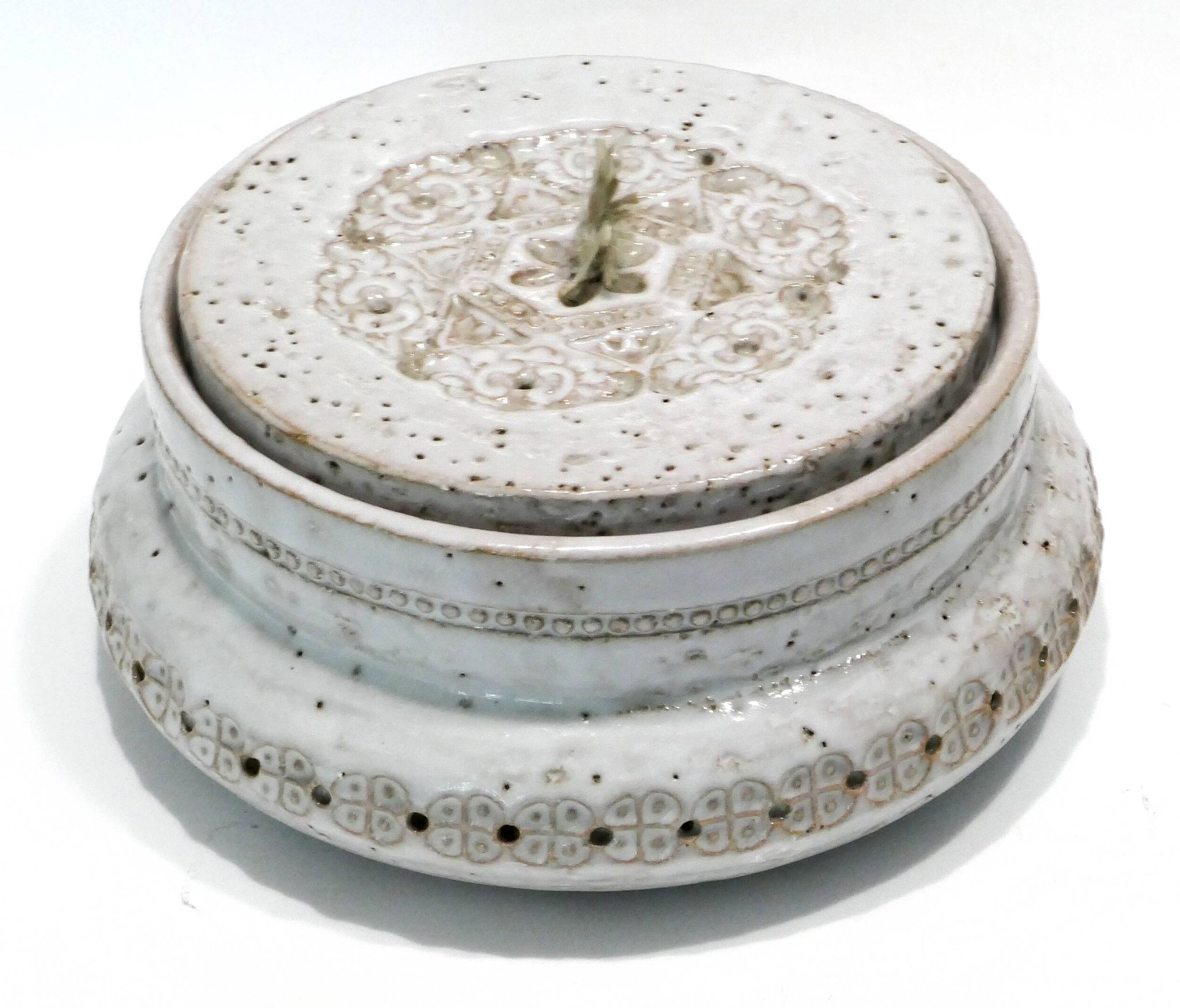 Rare boîte ou bonbonnière en céramique par Aldo Londi pour Bitossi 1960.