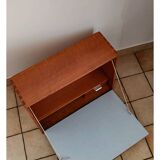 Mid Century Wall Mount Wood desk with formica writing surface
