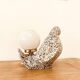 "Speckled dove" ceramic bird lamp, 1970