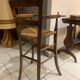 Ancienne chaise haute paillée