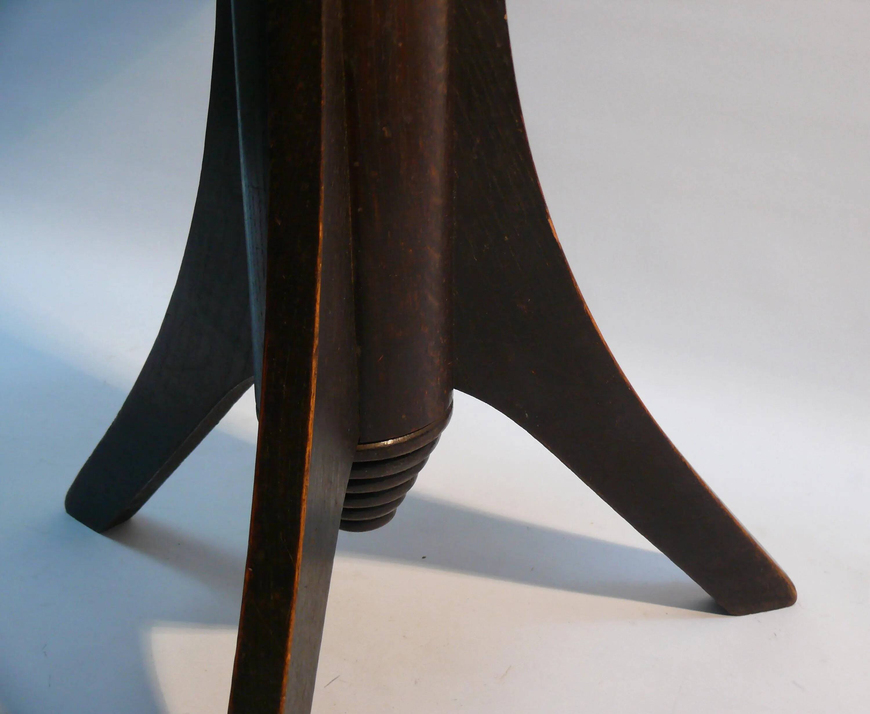Art Nouveau piano stool, swivel stool, stool - after 1920