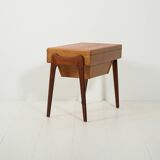 Scandinavian Sewing Table in Teak and Oak