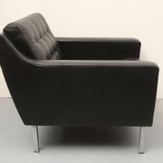 1960s leather chair black