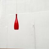 Glass pendant lamp of the mid-century Danish model by Jacob E. Bang for Fog & Mørup and Holmegaard, 1960s.