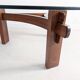 Table basse brutaliste en palissandre, années 1970