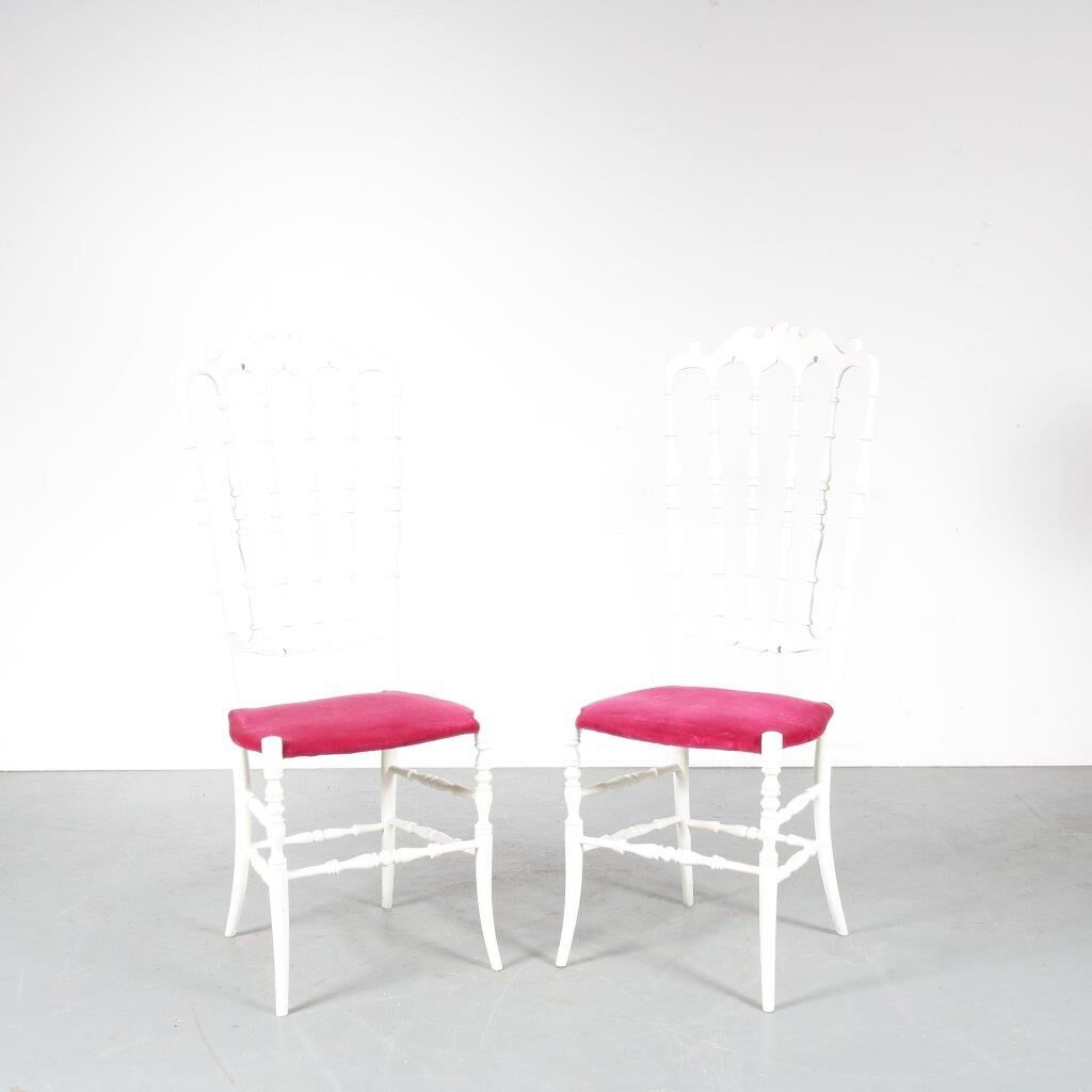 Pair of Chiavari chairs, manufactured in Italy 1960