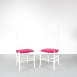 Paire de chaises Chiavari, fabriquéeenne en Italie 1960