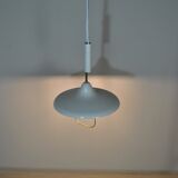 White lacquered iron ceiling lamp attributed to Stilnovo, 1960s.