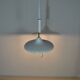 White lacquered iron ceiling lamp attributed to Stilnovo, 1960s.