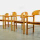 Vintage pine dining chairs by Rainer Daumiller for Hirtshals Sawmill, Denmark 70s