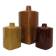 Set of 3 coloured earthenware vases Les Jardins d'Ulysse, France circa 1990