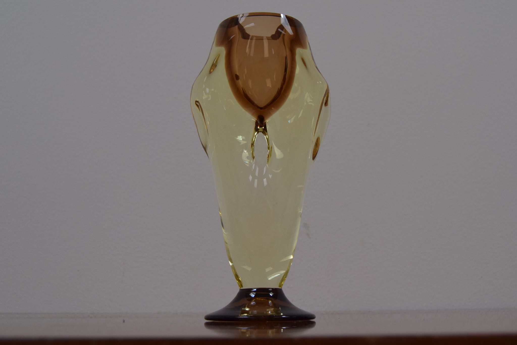Mid-century Art Glass Vase,Chribska,1960's.