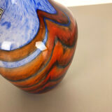 Large Vintage Pop Art Opaline Florence Vase Design 1970s, Italy