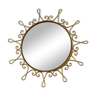 Witch eye mirror / vintage bomb 1950s 47cm