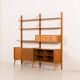 Fredrik A. Kayser teak free standing wall unit for Gustav Bahus, Norway 196