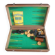 Old wooden jacquet/backgammon game