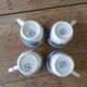 4 antique cups and saucers