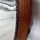 Miroir ovale bois vintage