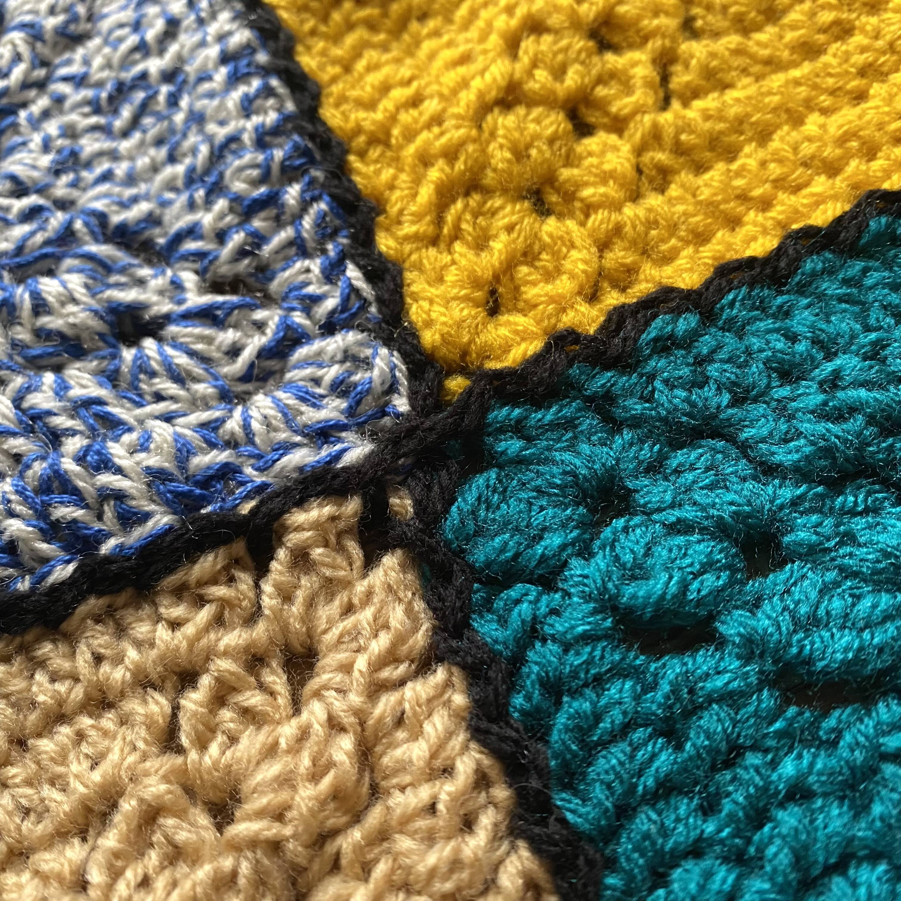 Vintage crochet blanket 90X120 cm
