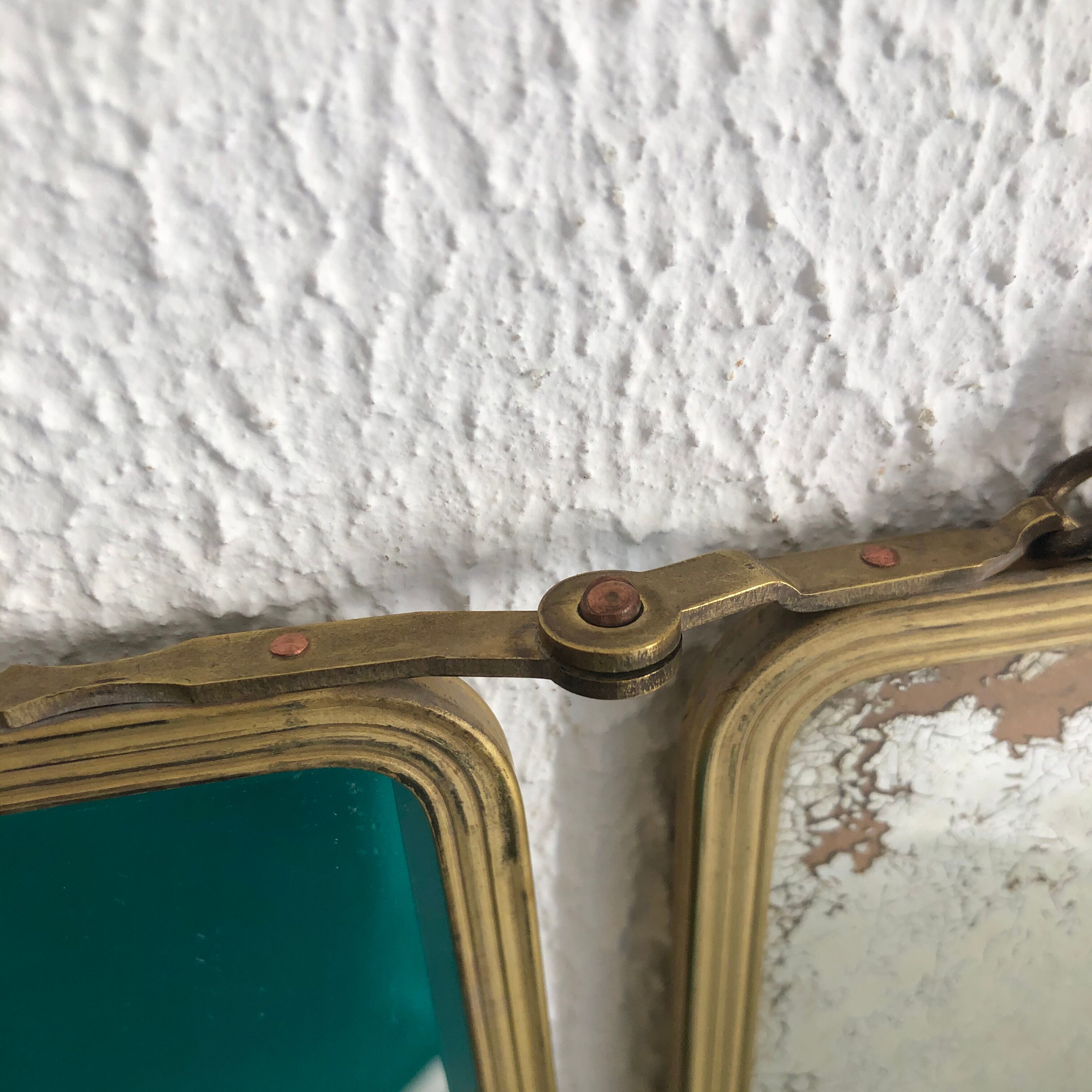 Triptych mirror SGDG vintage, 1920s