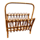 Vintage bamboo magazine rack