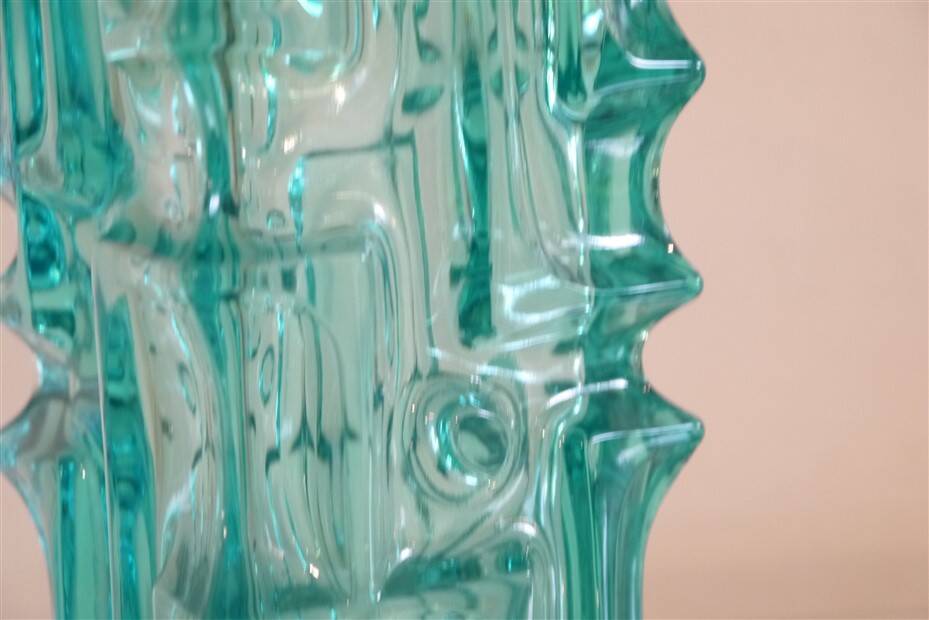 Glass vase by Vladislav urban 1960
