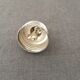 Glass sugar sprinkler and silver metal