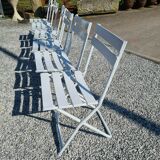 Folding iron garden chairs