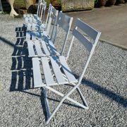 Folding iron garden chairs