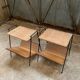 Pair of Raoul Guys Wicker Magazine Racks Circa 195