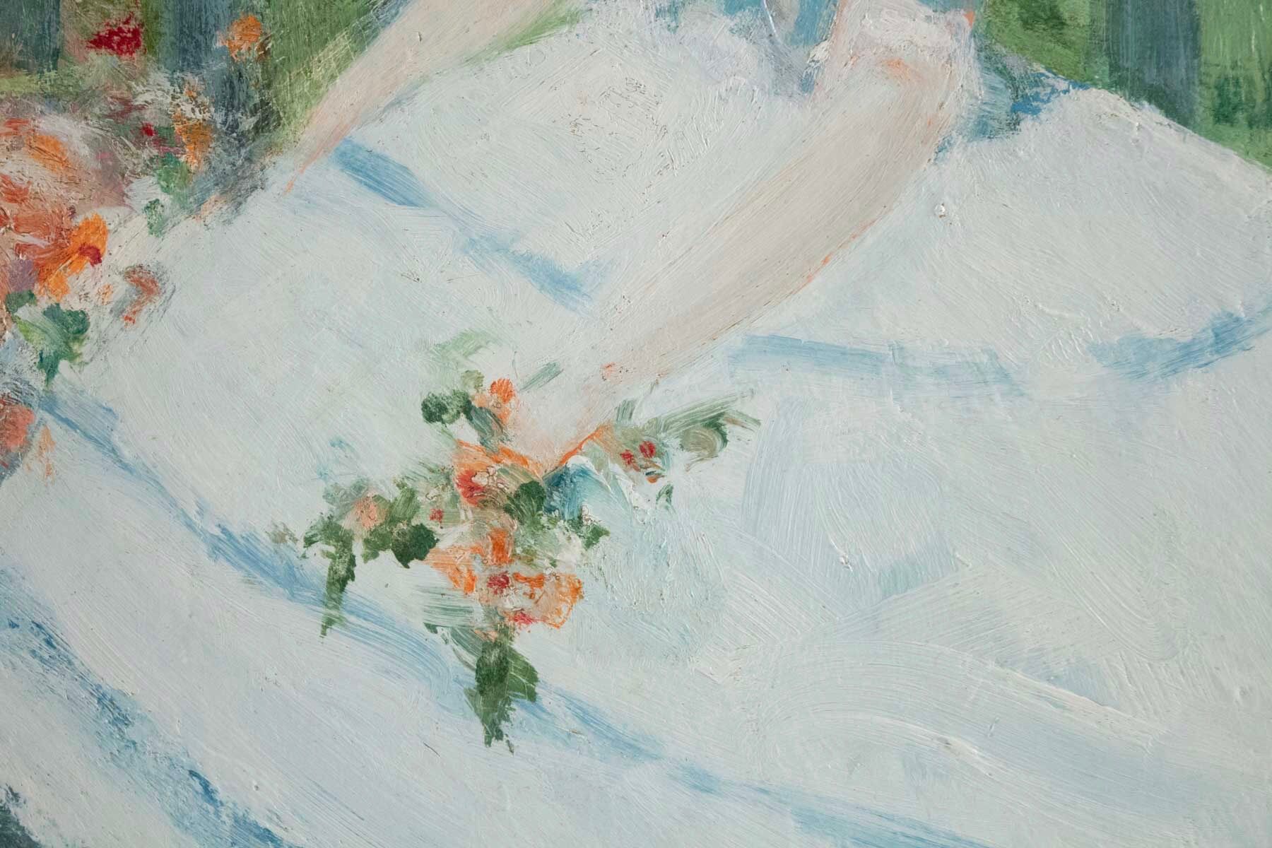 The girl with the blue bodice by Antoine Rodondi