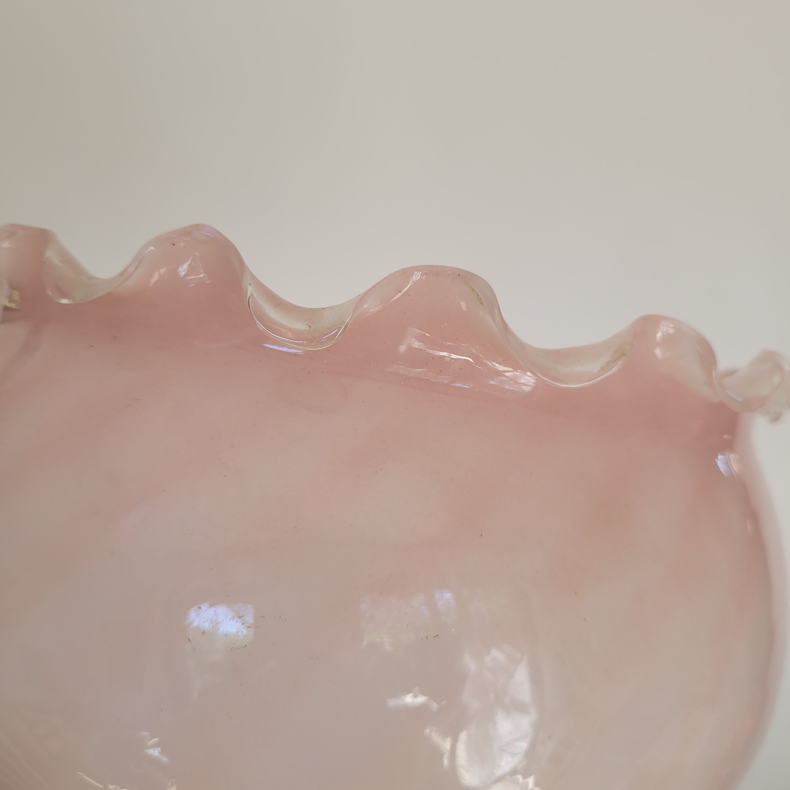 Suspension / abajour opaline pink