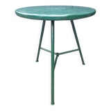 Very rare 1950 iron bistro table completely renovated