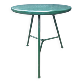 Très rare table de bistrot 1950 fer entièrement rénovée