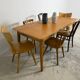 Vintage dining table – tapered legs – 1950s-1960s