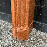 Louis XV Style Fireplace In Red Verona Marble Circa 1880