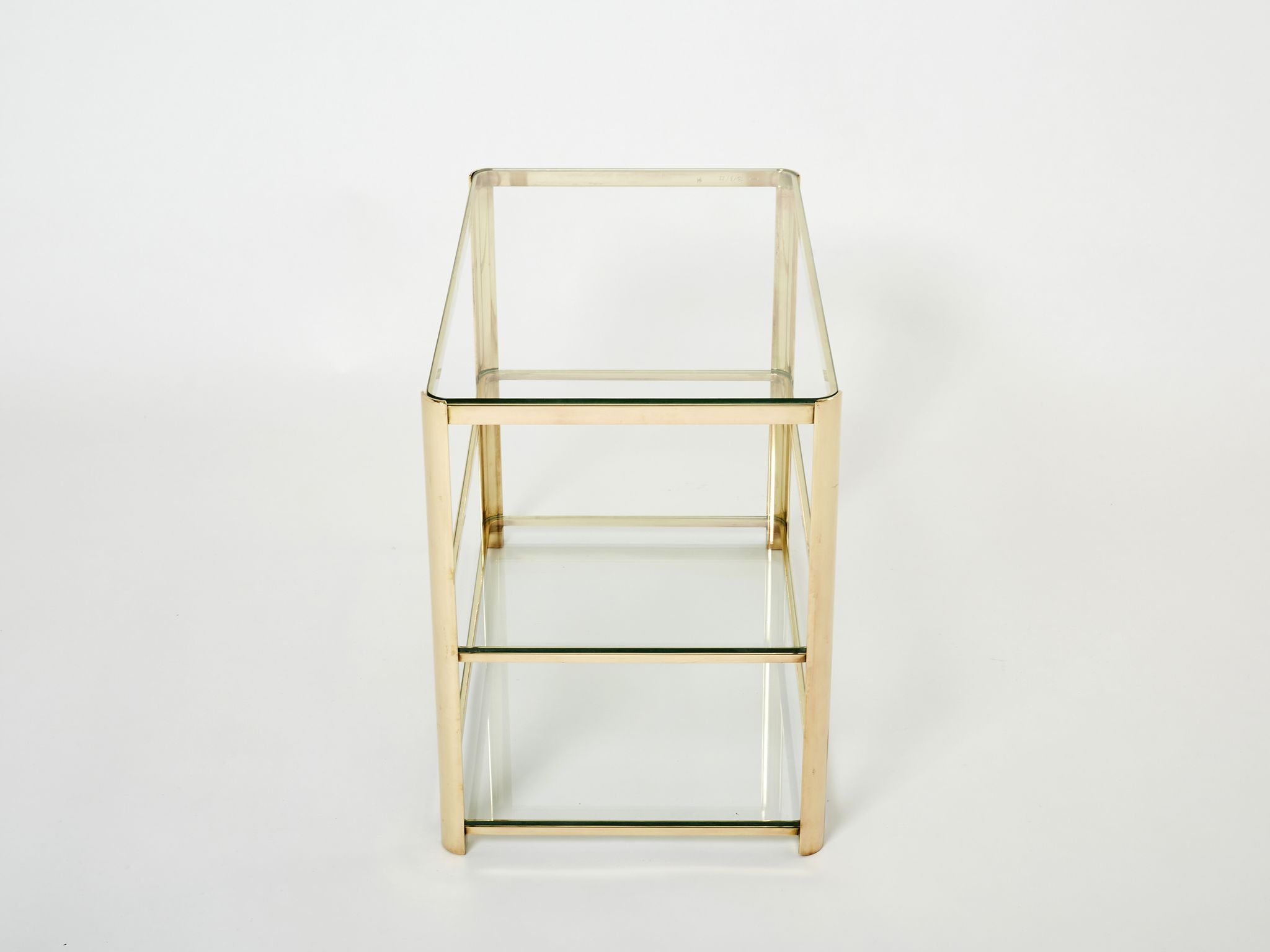Table d’appoint en bronze signée J.T. Lepelletier pour Broncz vers 1960