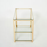Bronze side table signed J.T. Lepelletier for Broncz circa 1960