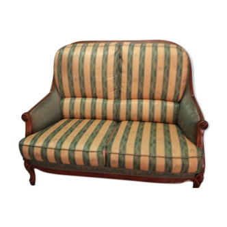 Two-seater louis Philippe cherry sofa