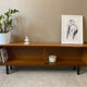 Mini vintage sideboard in vintage wood (removable windows)